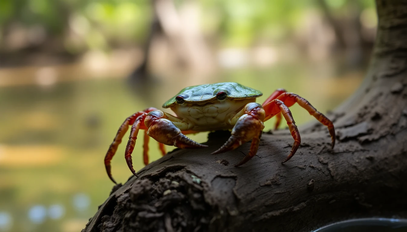Crab arthropod
