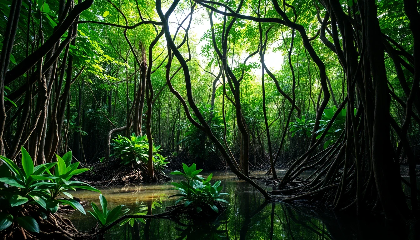 Mangrove roots